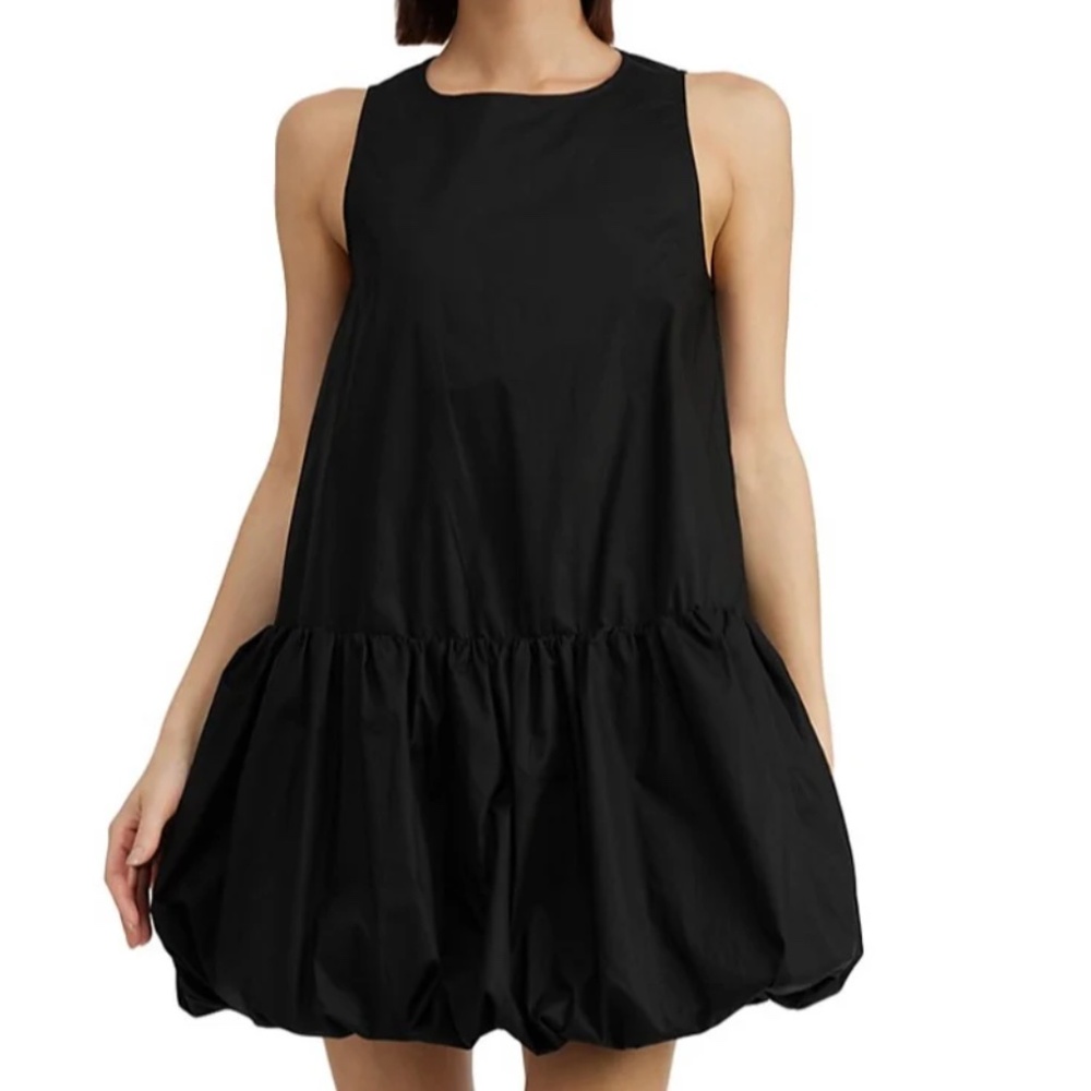 Anthropologi En Saison Womens Black Tiered Puffy Nicollete Romper - Dress Size M